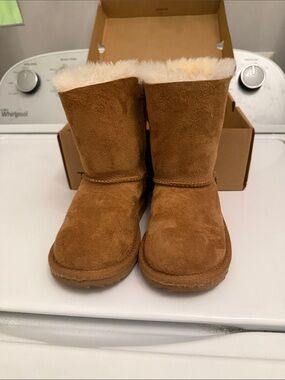 UGG Kids Chestnut Suede Shearling Boots